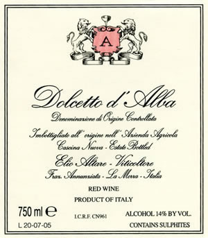 Вино Elio Altare, Dolcetto d'Alba DOC, 2009 - Фото 2