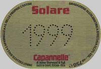 Вино Solare Vino da Tavola di Toscana Rosso IGT Sangiovese 1999 - Фото 2