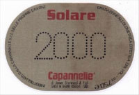 Вино Capannelle, Solare Vino da Tavola di Toscana Rosso IGT Sangiovese 2000, wooden box - Фото 2