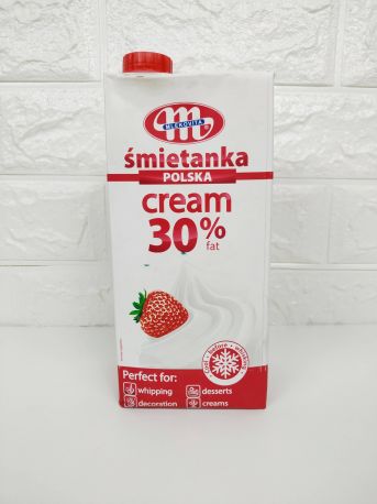 Сливки 30% Mlekovita Smietanka Polska, 1000 мл Польша - Фото 1