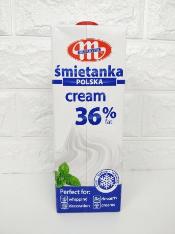 Сливки 36% Mlekovita Smietanka Polska, 1000 мл Польша - Фото 1