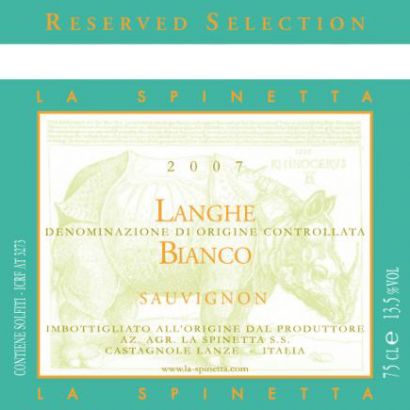 Вино La Spinetta, Langhe Bianco Sauvignon, 2007 - Фото 2