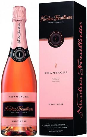 Шампанское Nicolas Feuillatte, Brut Rose, gift box - Фото 1