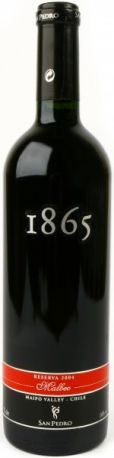 Вино San Pedro, 1865 Malbec Reserva, 2005