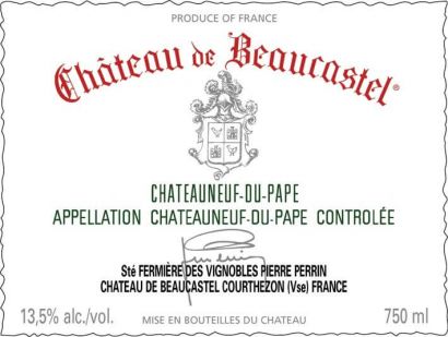 Вино Perrin et Fils, "Chateau de Beaucastel" Blanc, Chateauneuf du Pape AOC, 2010 - Фото 2