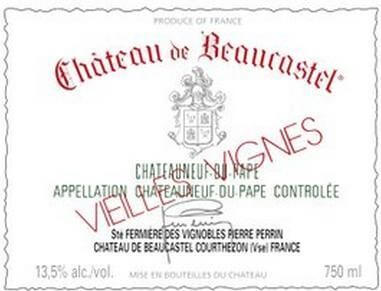 Вино Perrin et Fils, "Chateau de Beaucastel" Roussanne Vieilles Vignes, Chateauneuf du Pape AOC, 2008 - Фото 2