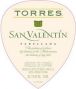 Вино Torres, "San Valentin" Parellada, Catalunya DO, 2011 - Фото 2
