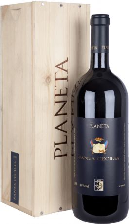 Вино Planeta, "Santa Cecilia", Sicilia IGT  2007, wooden box, 1.5 л - Фото 1