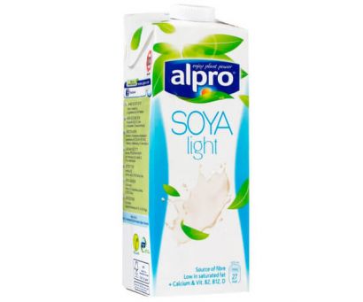 Напиток соевый натуральный Alpro Лайт облегченный 1000мл 12 шт./упаковка