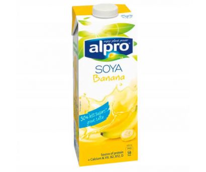 Напиток соевый натуральный Alpro со вкусом банана 1000мл - Фото 1