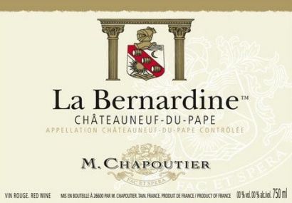 Вино M. Chapoutier, Chateauneuf du Pape "La Bernardine" AOC, 2010 - Фото 2