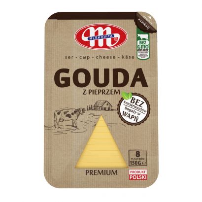 Сир скибочками Gouda z pieprzem 150 g