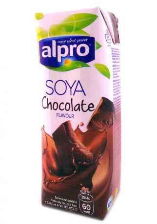 Молоко соевое шоколадное Alpro 250 мл - Фото 1
