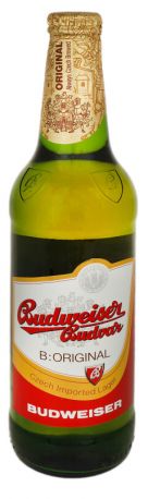 Упаковка пива Budweiser Budvar светлое фильтрованное 5% 0.5 л x 20 шт - Фото 1