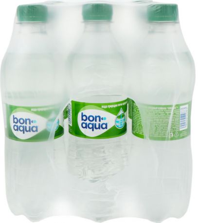 Упаковка минеральной среднегазированной воды BonAqua 0.5 л х 12 бутылки - Фото 3