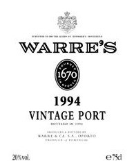 Вино Warre's Vintage Port 1994 - Фото 2