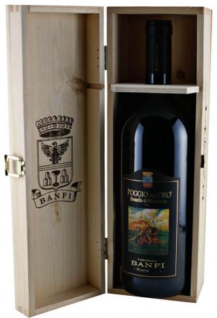Вино Banfi, "Poggio all'Oro", Brunello di Montalcino Riserva DOCG, 2006, wooden box, 1.5 л - Фото 2