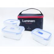 Набор контейнеров Luminarc Pure Box Active 3 шт + термосумка Набор контейнеров Luminarc Pure Box Active 3 шт + термосумка