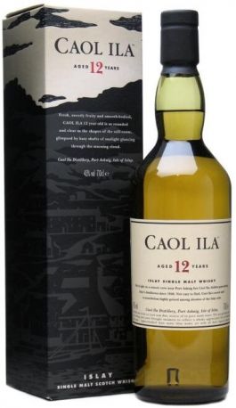 Виски "Caol Ila" malt 12 years old, with box, 0.7 л - Фото 1