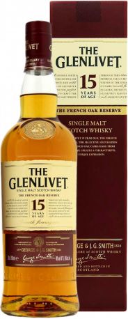 Виски "The Glenlivet" 15 years, with box, 0.7 л - Фото 1
