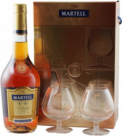 Коньяк "Martell" VS, with 2 glass box, 0.7 л - Фото 2