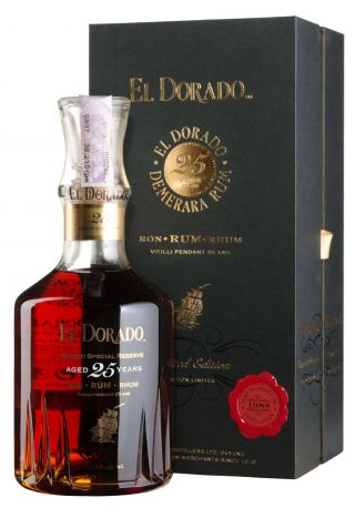 Ром El Dorado 25 yo, gift box 0,7 л