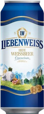 Пиво "Liebenweiss" Hefe-Weissbier, in can, 0.5 л - Фото 2