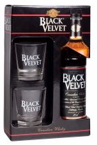 Виски "Black Velvet", gift box with 2 glasses, 0.7 л Виски "Black Velvet", gift box with 2 glasses, 0.7 л