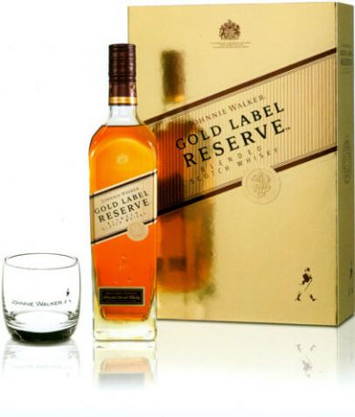Виски "Gold Label" Reserve, gift box with 2 glasses, 0.7 л - Фото 3