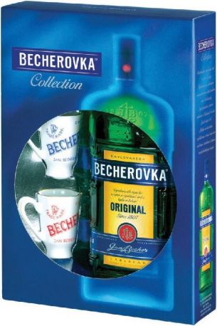 Ликер "Becherovka", gift box with 2 cups, 0.5 л - Фото 2