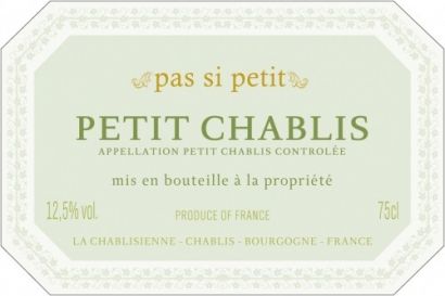 Вино La Chablisienne, Petit Chablis AOC "Pas si Petit", 2011, 375 мл - Фото 2
