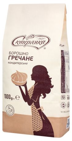 Мука гречневая кондитерская Сквирянка 1 кг - Фото 1