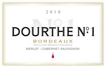 Вино "Dourthe №1" Merlot-Cabernet Sauvignon, Bordeaux AOC, 2010 - Фото 2