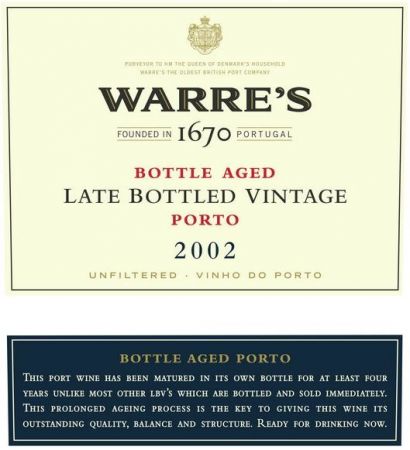 Портвейн Warre's Late Bottled Vintage Porto DOC, 2002 - Фото 2