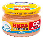 Икра трески Камчадал 180г Икра трески Камчадал 180г