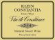 Вино Klein Constantia, "Vin de Constance", 2004, 0.5 л - Фото 2