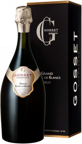 Шампанское Gosset, "Grand Blanc de Blancs", gift box - Фото 1