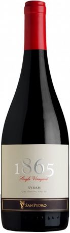 Вино San Pedro, "1865" Single Vineyard Syrah, 2010 - Фото 1