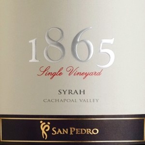 Вино San Pedro, "1865" Single Vineyard Syrah, 2010 - Фото 2