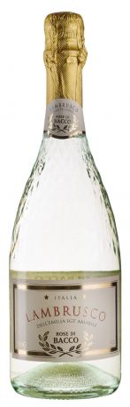 Игристое Rose di Bacco Lambrusco dell 'Emilia Bianco 0,75 л