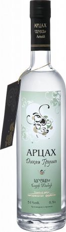 Водка "Арцах" Дикая Груша, 0.5 л
