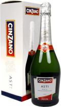 Игристое вино Cinzano, Asti Spumante DOCG, gift box with 2 glasses Игристое вино Cinzano, Asti Spumante DOCG, gift box with 2 glasses