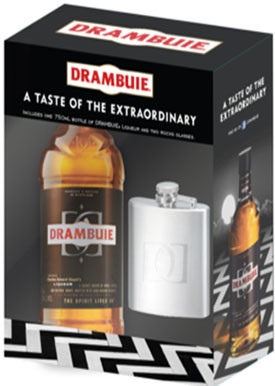 Ликер Drambuie, gift set with flask, 0.7 л - Фото 1