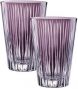 Бокалы без ножки/стаканы Nachtmann, "Sixties Lines", Longdrink Violet, Set of 2 pcs, 0.45 л - Фото 1