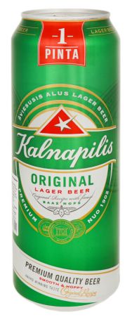 Упаковка пива Kalnapilis Original светлое фильтрованное 5% 0.568 л x 24 шт - Фото 3