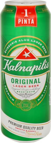 Упаковка пива Kalnapilis Original светлое фильтрованное 5% 0.568 л x 24 шт - Фото 4