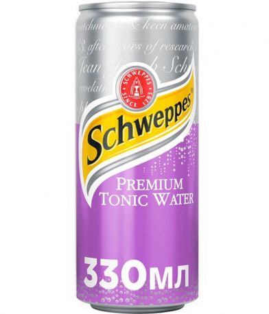 Безалкогольный напиток сильногазированный Schweppes Premium Tonic Water 0.33 л