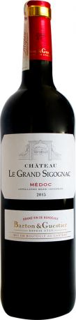 Вино Barton & Guestier Chateau Grand Sigognac красное сухое 0.75 л 12.5%