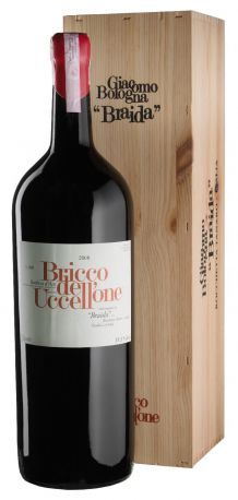 Вино Barbera d`Asti Bricco Dell`Uccellone, wooden box 2008 - 5 л