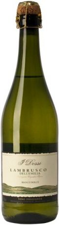Вино "I Dossi" Bianco Dolce, Lambrusco dell'Emilia IGT